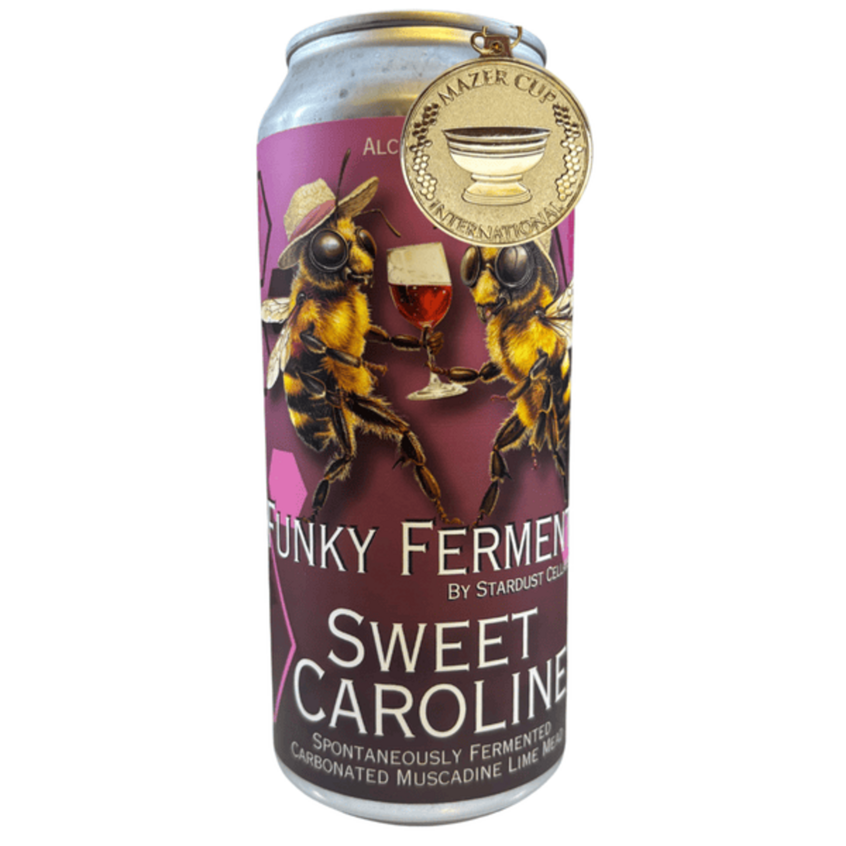 Stardust Cellars, Funky Ferments Sweet Caroline Muscadine Lime Mead 4pk