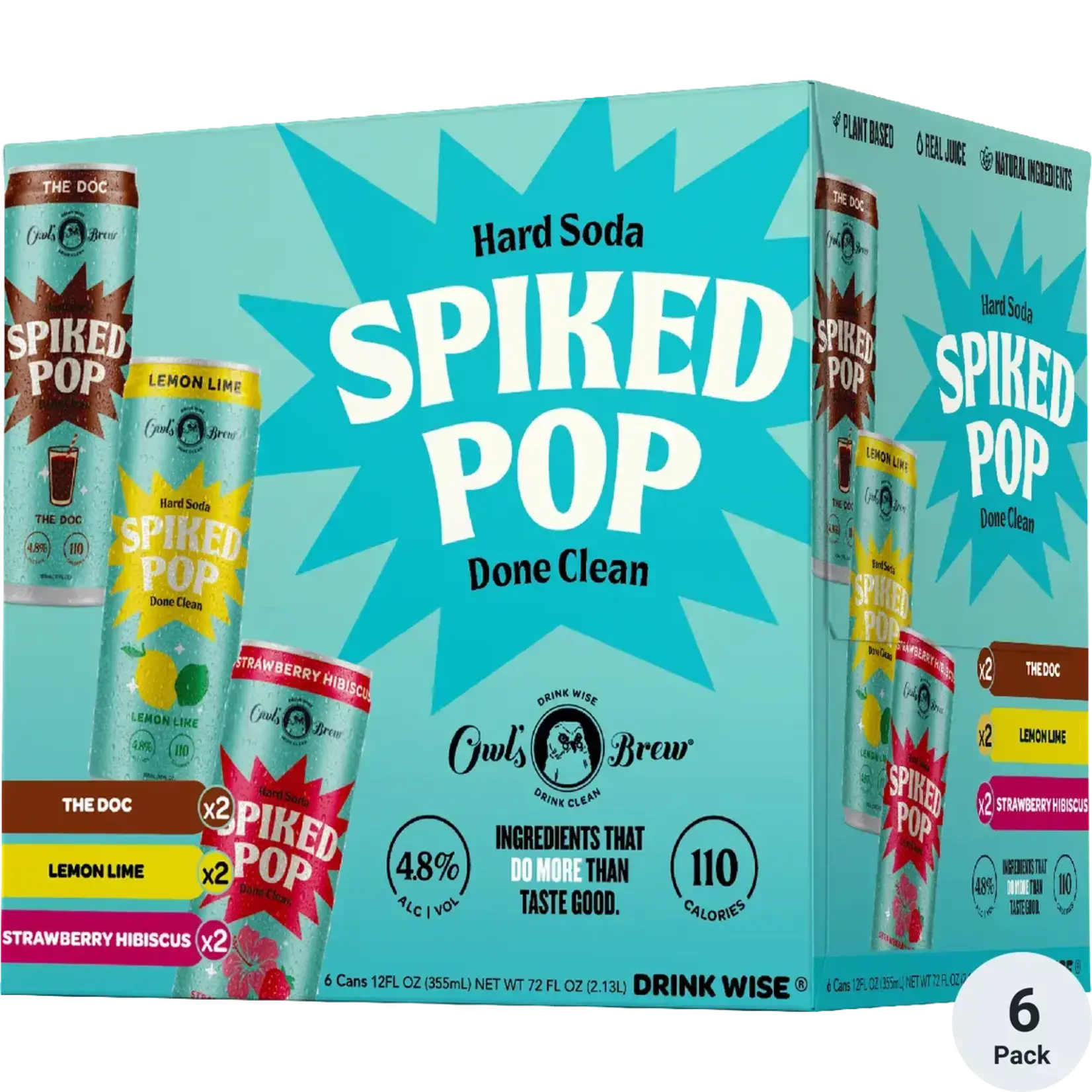 Owl’s Brew Spiked Pop Variety 6pk CN