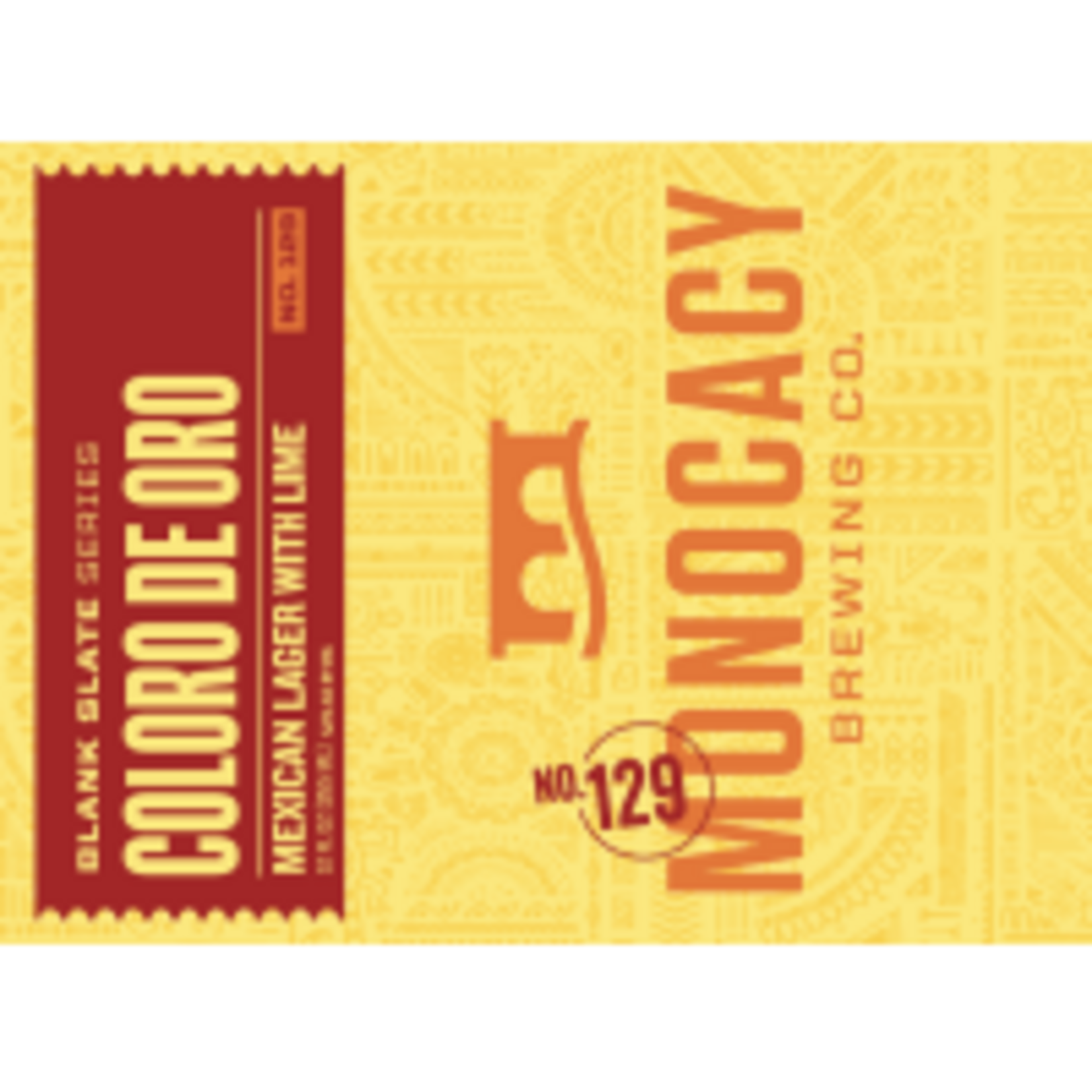 Monocacy Coloro de Oro Mexican Lager 6pk CN