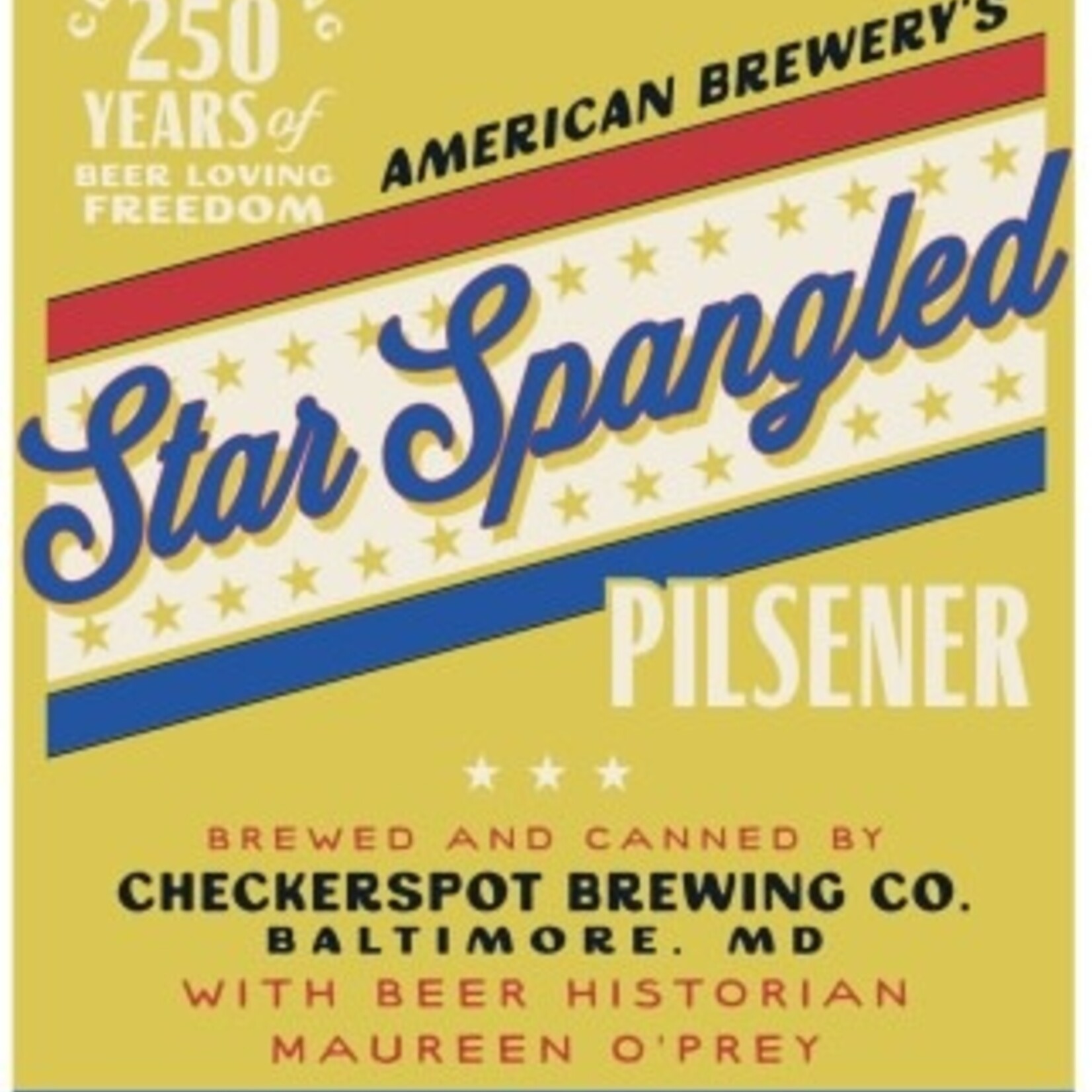 Checkerspot Star Spangled Pilsener 4pk CN
