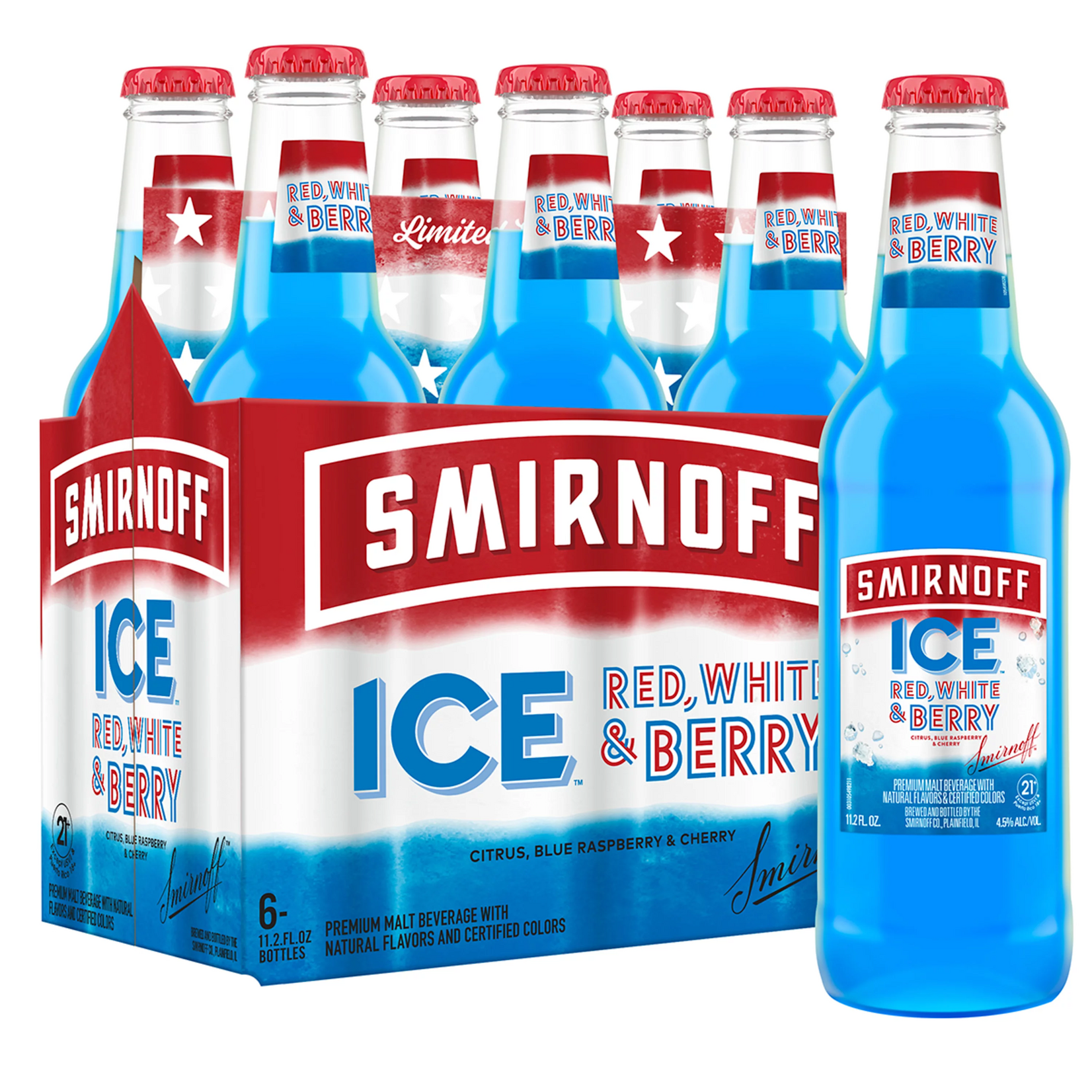 Smirnoff ICE Red, White, & Berry 6pk