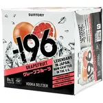Suntory -196 Grapefruit Vodka Seltzer 4pk