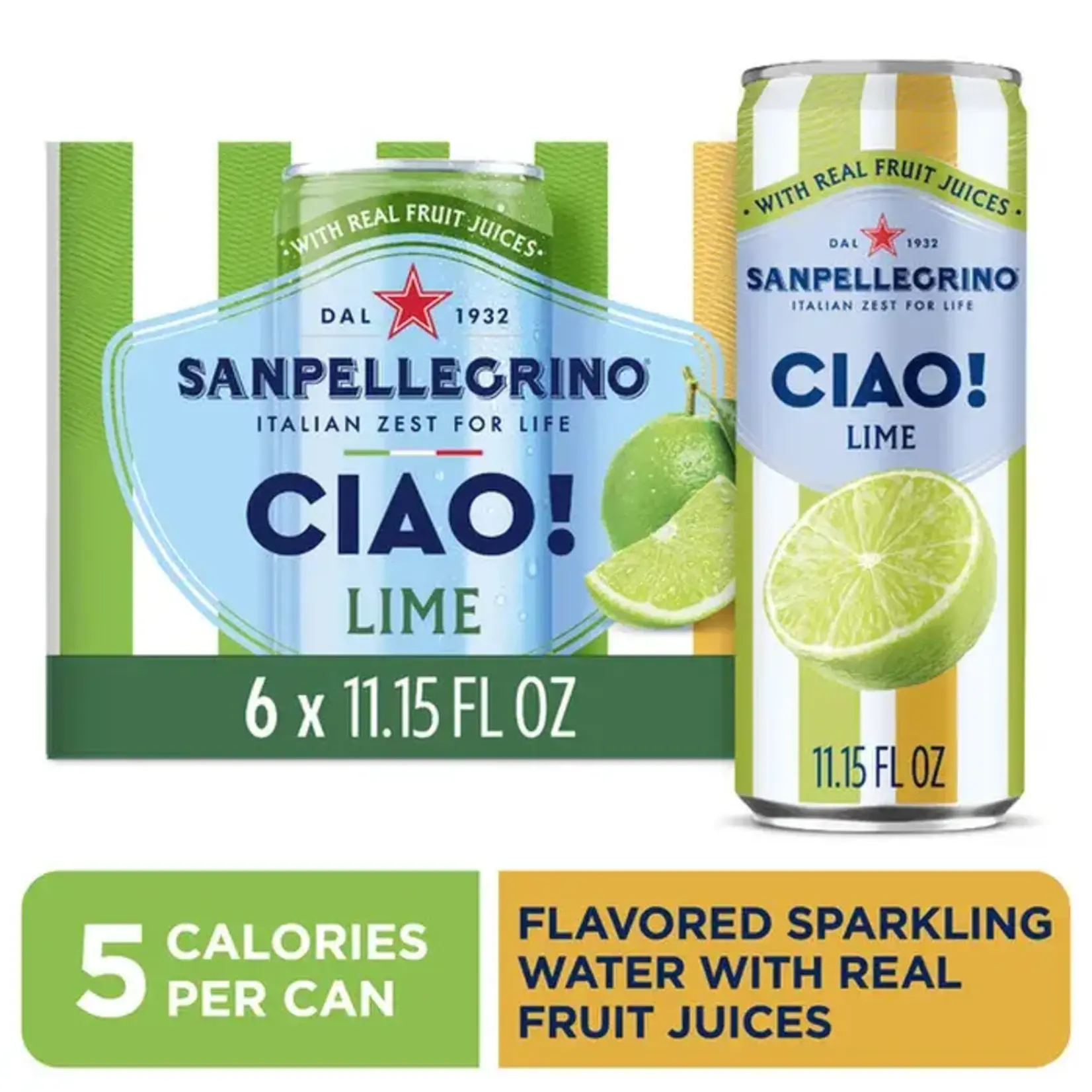 San Pellegrino Ciao Lime 11.15oz