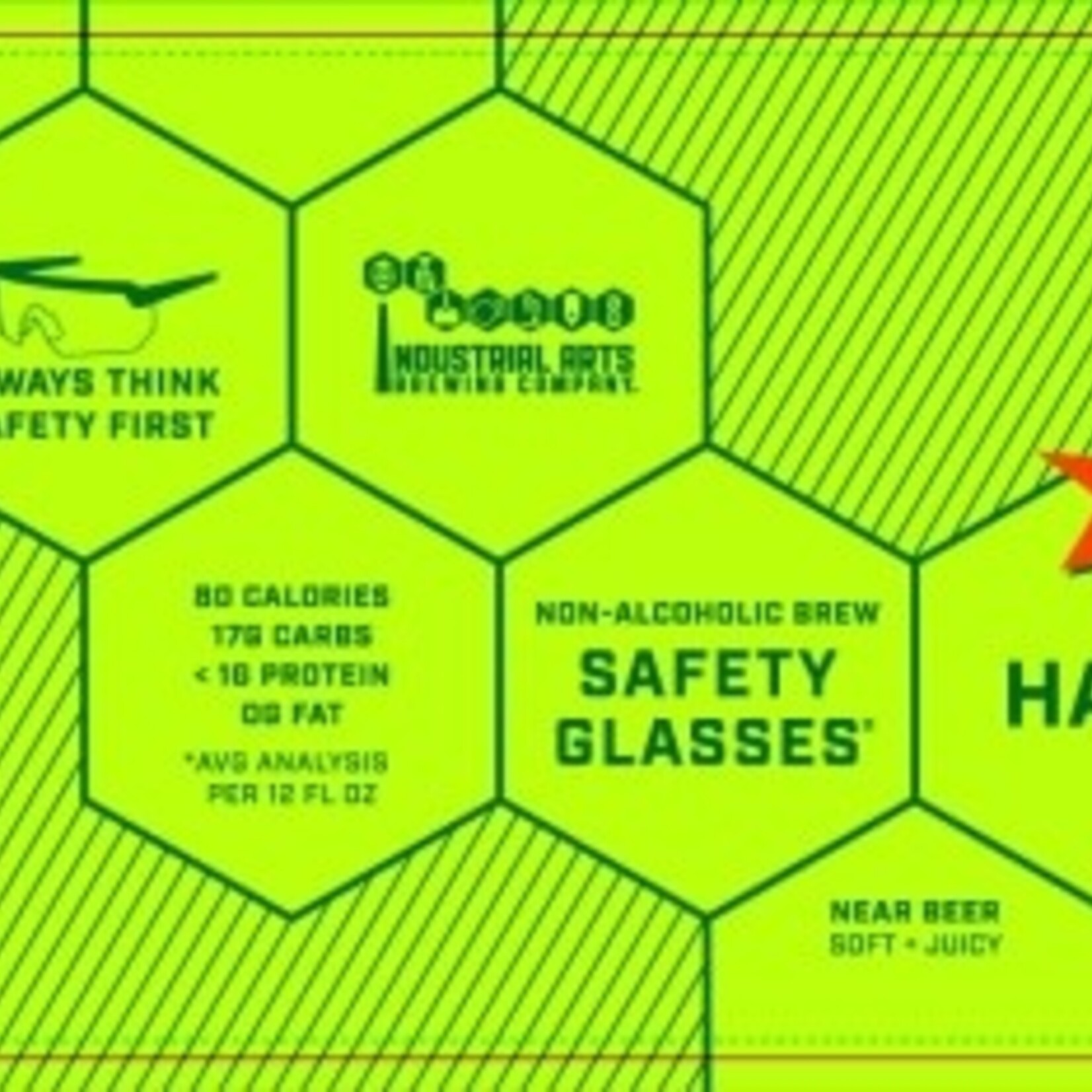 Industrial Arts Safety Glasses N/A Hazy 6pk CN