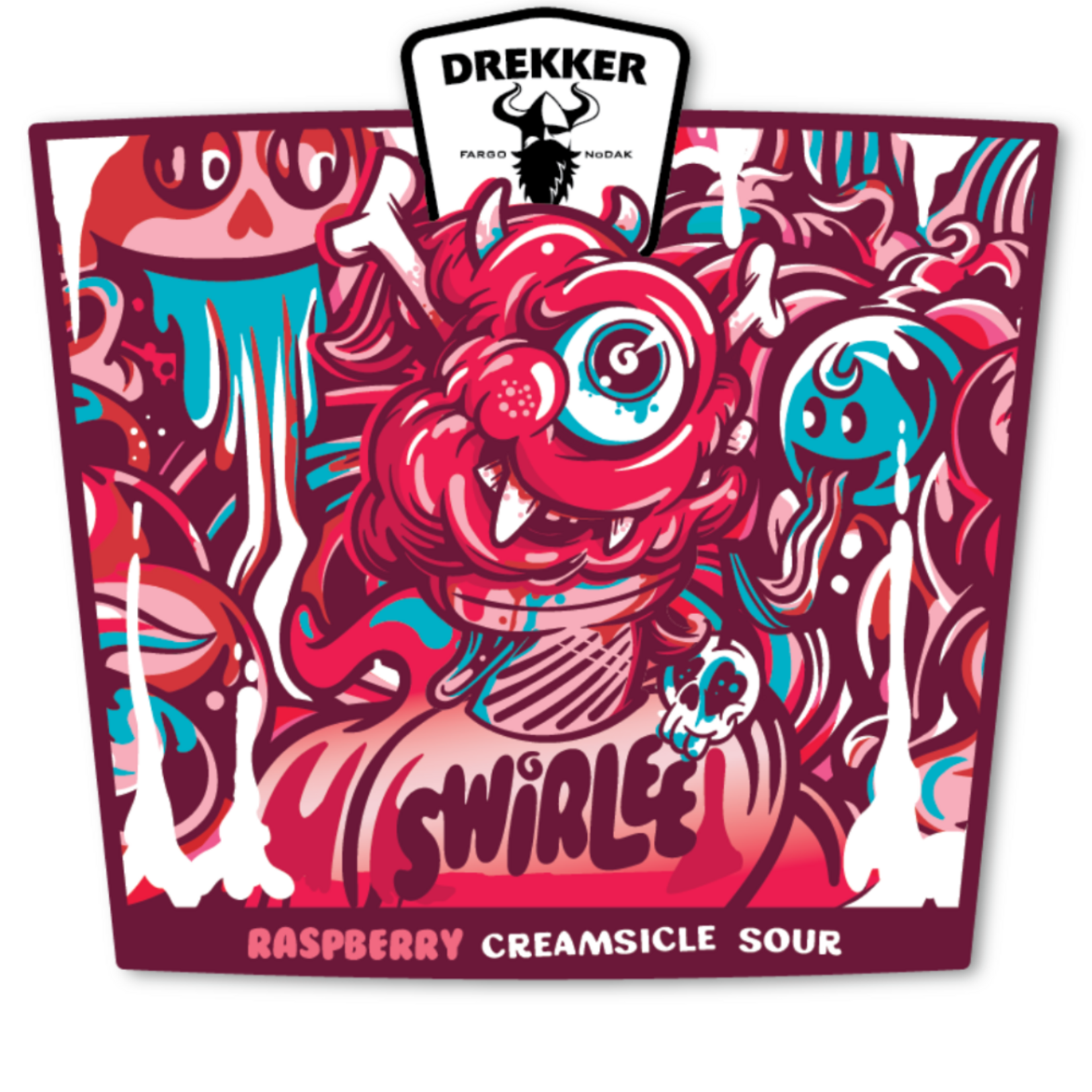 Drekker Raspberry Swirlee 4pk CN