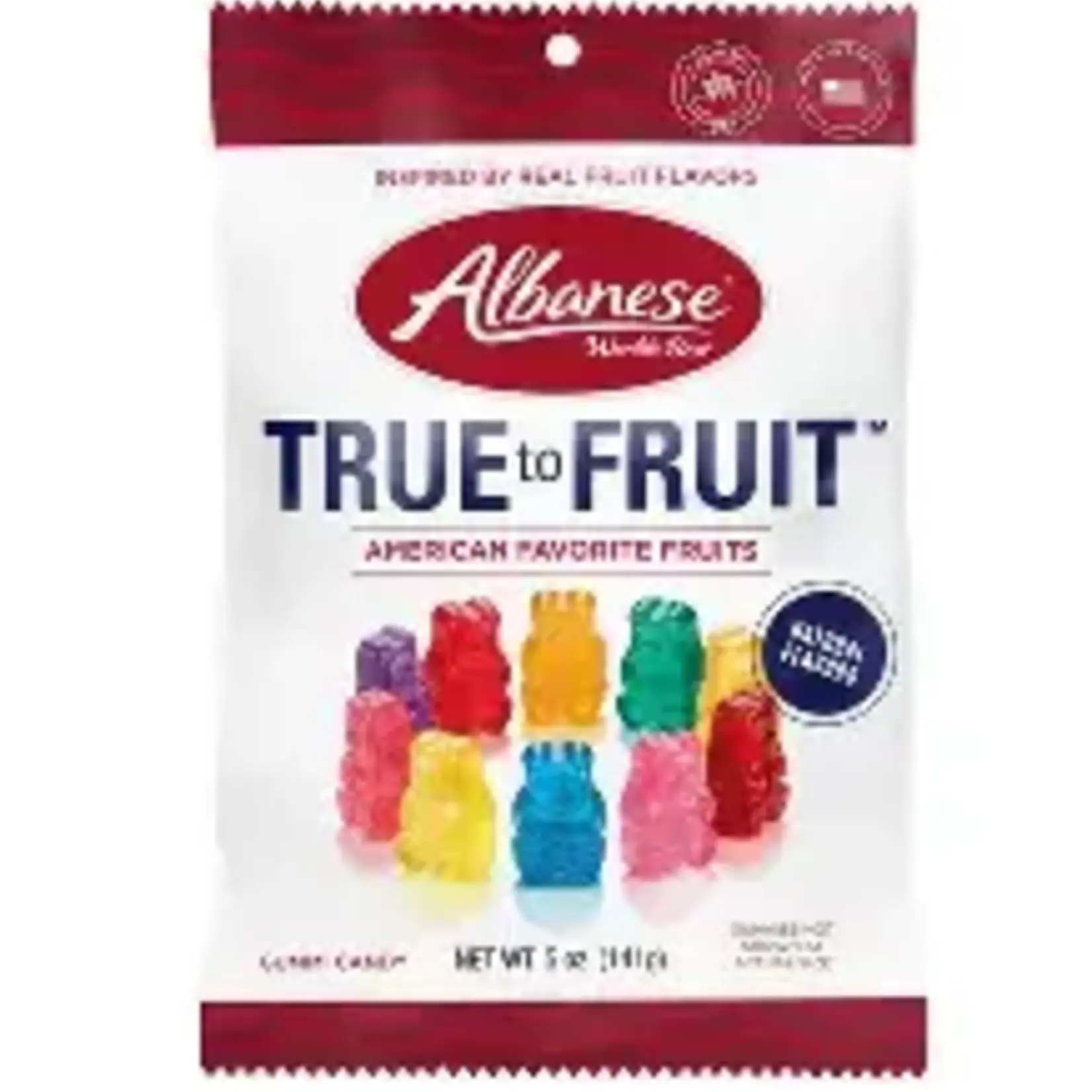 Albanese True Fruit Gummy Bears 5oz