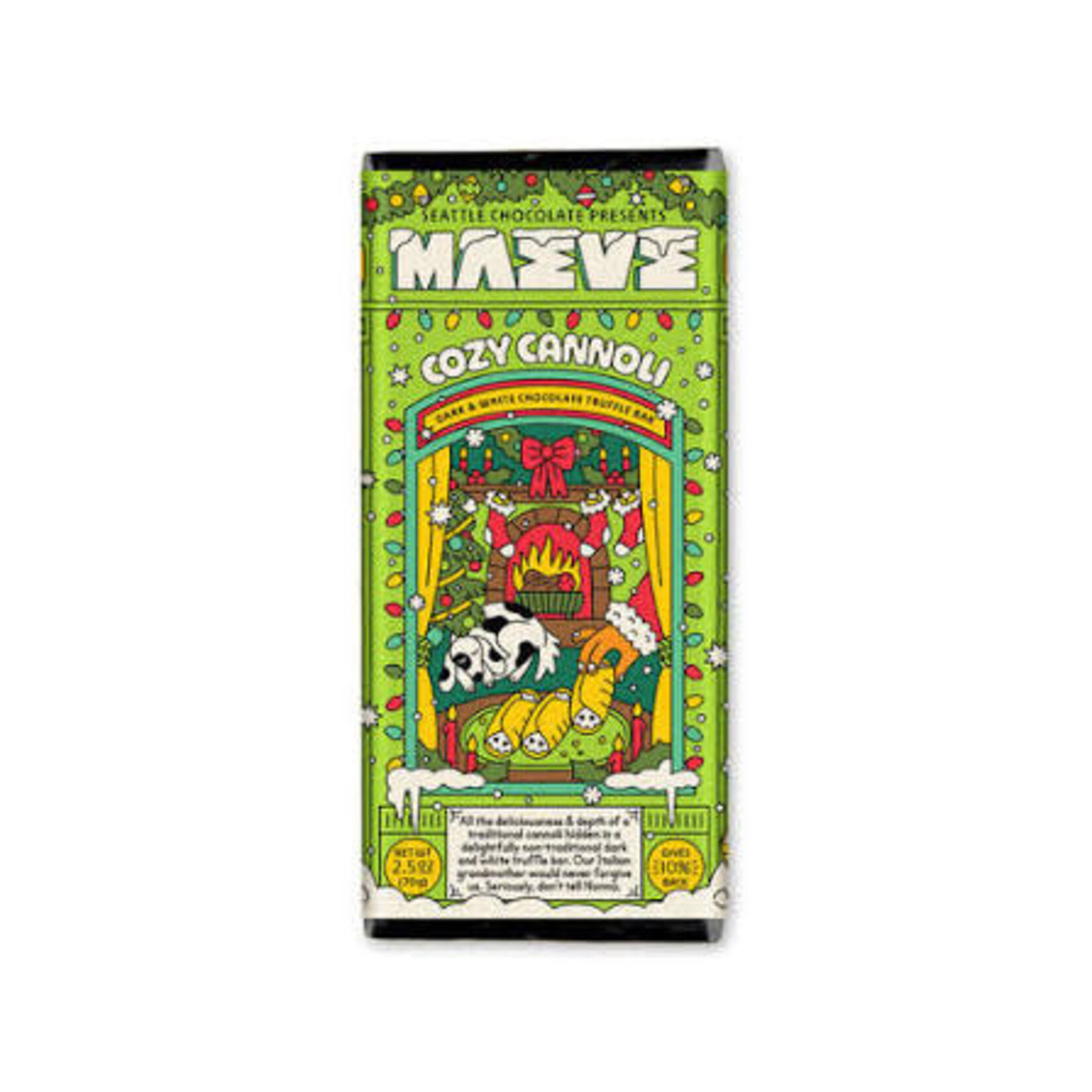 Maeve Chocolate Cozy Cannoli 2.5 oz Bar