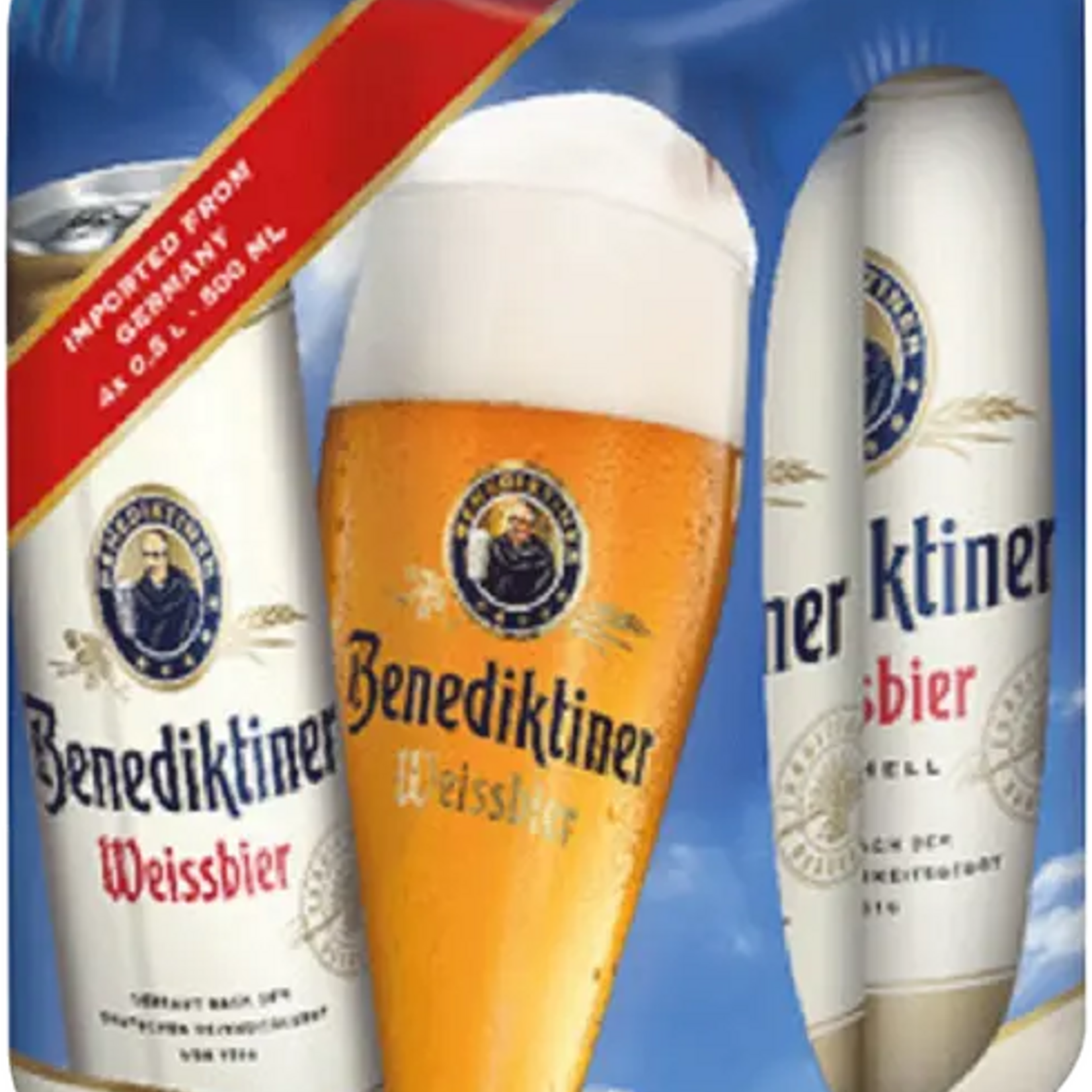 Benediktiner Weissbier 4pk CN