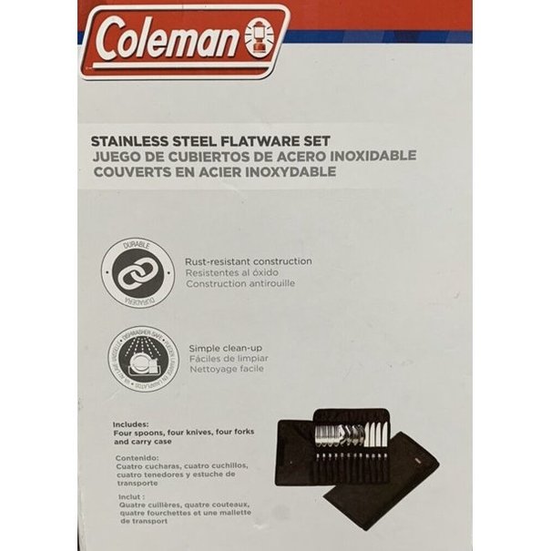 Coleman Coleman Coleman Stainless Steal Flatware Set