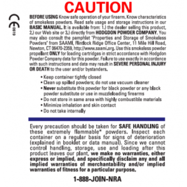 Hodgdon Hodgdon H4831SC Powder 1lbs