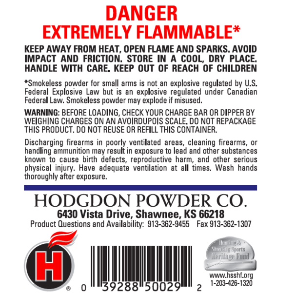 Hodgdon Hodgdon 1 lb. H4831SC Powder