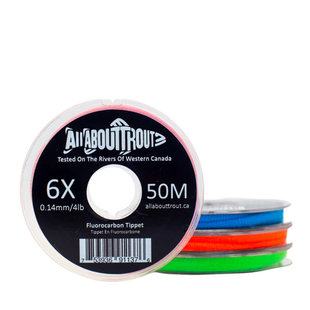 All About Trout Fluorocarbon Tippet 6x