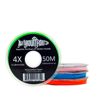 All About Trout Fluorocarbon Tippet 4x