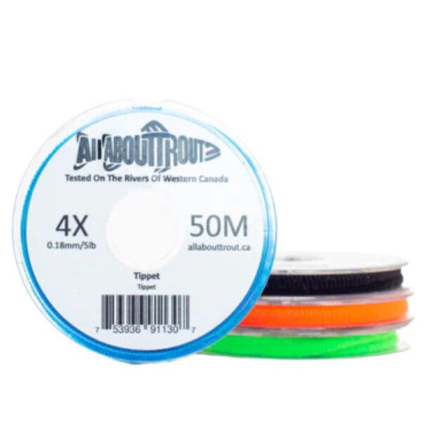 All About Trout Monofilament Tippet 50m 4x
