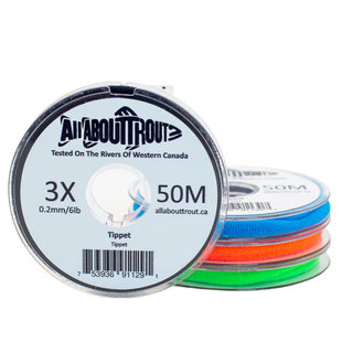 All About Trout Monofilament Tippet 50m 3x