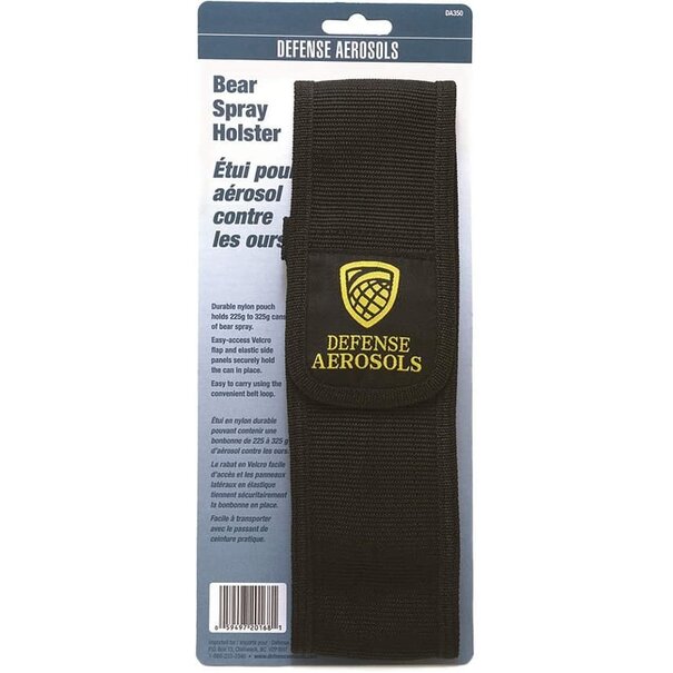 Defense Aerosols Defense Aerosols Bear Nylon Bear Spray Belt Holster, Fits 225g and 325gpray Belt Holster, Fits 225g and 325g, Nylon