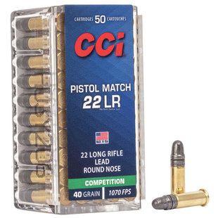 Pistol Match 22 LR 40 GR Ammo