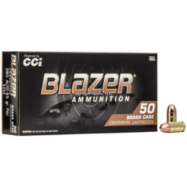 CCI CCI 380 Auto 95 GR FMJ Pistol Ammo