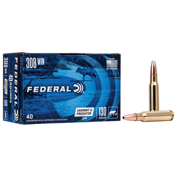 Federal Federal 308 WIN 130 GR Varmint and Predator Ammo