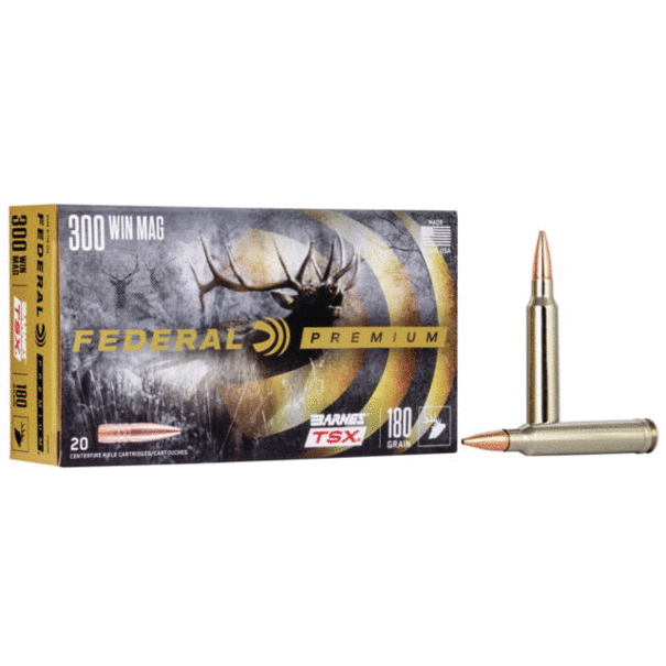 Federal Federal  Premium 300 WIN MAG 180gr Barnes TSX Ammo