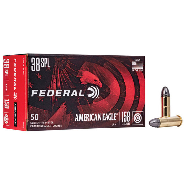 Federal 38 Special 158 GR Lead Round Nose Ammo