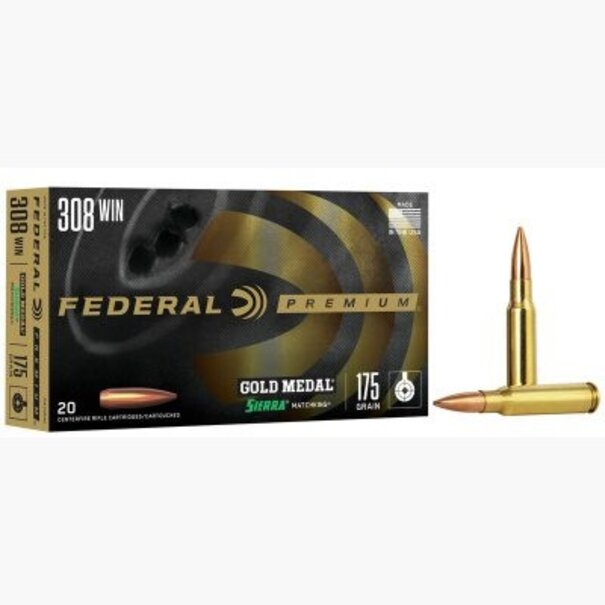 Federal Federal 308 WIN 175 GR Sierra MatchKing BTHP Ammo