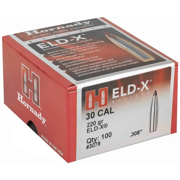 Hornady Hornady 30 CAL .308" 220 GR ELD-X Bullets #3078