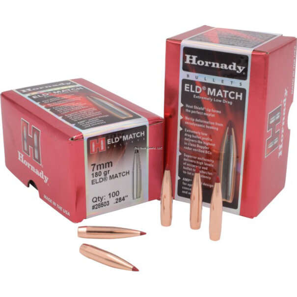Hornady Hornady 7MM .284" 180 GR Eld Match Bullets #28503