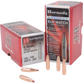 Hornady 6.5MM .264" 120 GR ELD MATCH Bullets