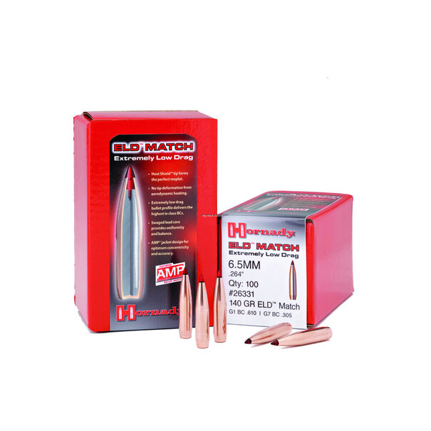 Hornady Hornady 6.5MM .264" 140 GR ELD MATCH Bullets #26331