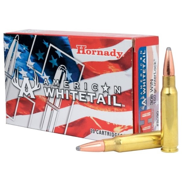 Hornady Hornady American Whitetail 308 Winchester 150 GR INTERLOCK Ammo
