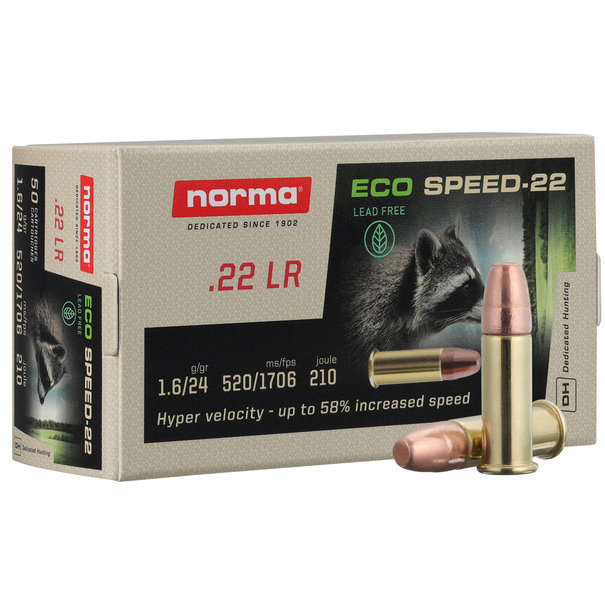 Norma Norma Eco Speed .22LR 24 GR 1706fps Ammo