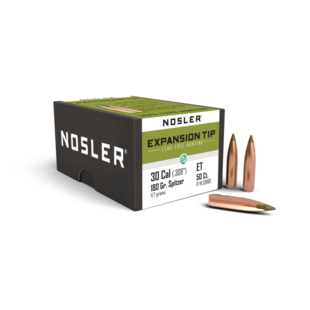 Nosler 30 CAL 180 GR Expansion Tip Lead-Free Bullets