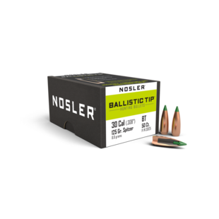 Nosler 30 CAL 125 BR Ballistic Tip Hunter Bullets