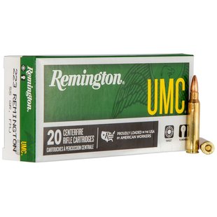 Remington UMC .223 Remington 55 GR FMJ Ammo