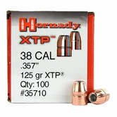 Hornady 38 CAL 357" 125 GR XTP Bullets #35710