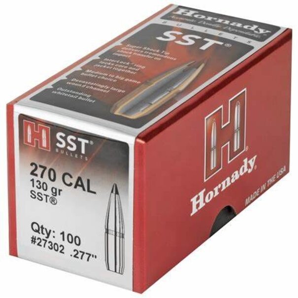 Hornady Hornady 270 CAL .277" 130 GR SST Bullets #27302