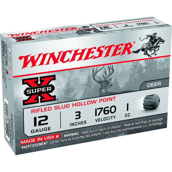 Winchester Winchester 12 Gauge 3" 1760fps 1oz. Super-X Rifled Slugs