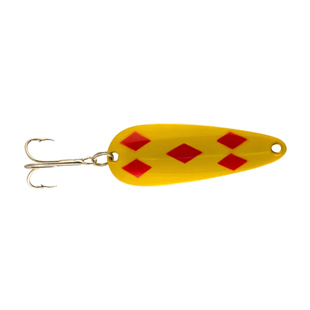 Len Thompson Yellow and Red Five of Diamonds Lure