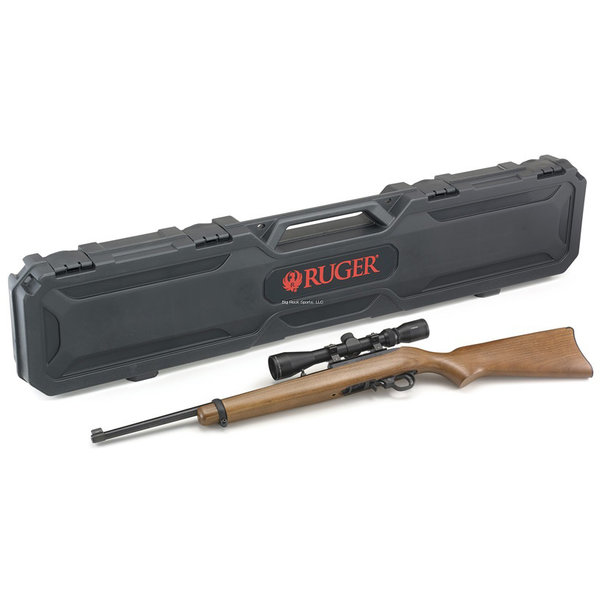 Ruger Wood Stock 10/22 3-9x40 Scope 22LR