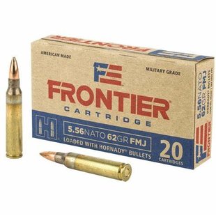Frontier 5.56 Nato 62 GR FMJ Ammo