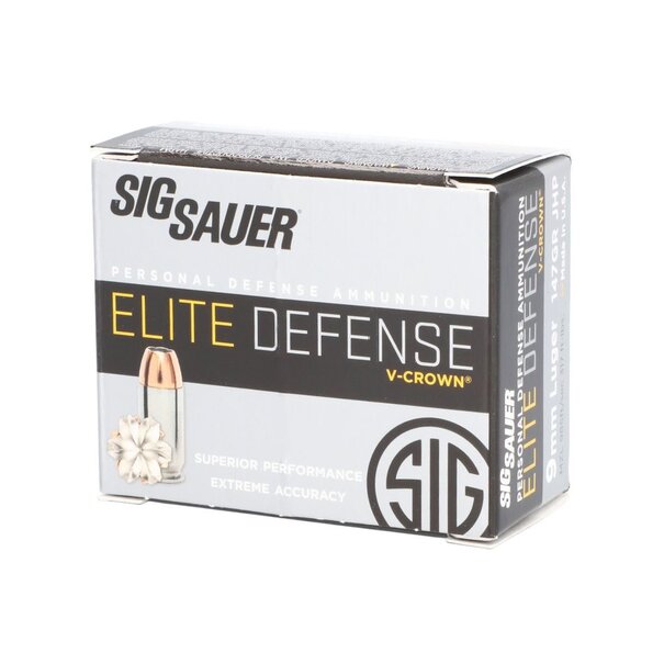 Sig Sauer Sig Sauer Elite Defense V-Crown 9MM Luger 147 GR Ammo