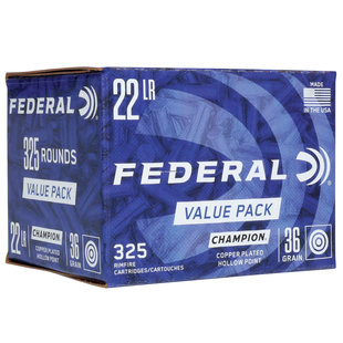 Federal Value Pack 325 22 LR 36 GR
