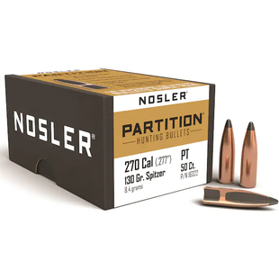 Nosler Partition Spitzer .277cal 130gr 50ct