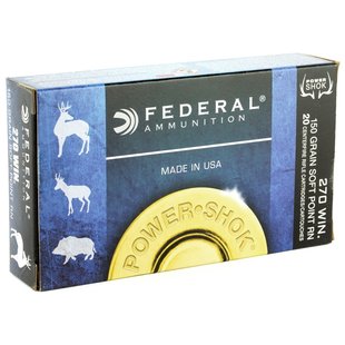 Federal 270 WIN 150 GR JSP Ammo
