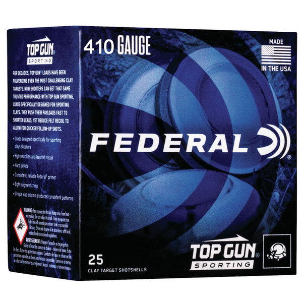 Federal Top Gun 410 Bore 2-1/2" 1330fps 1/2oz. #9 Ammo