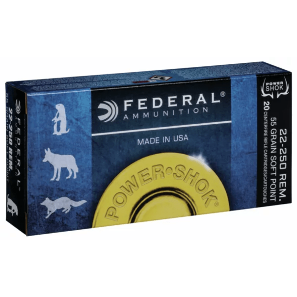 Federal Federal 22-250 Remington 55 GR Ammo