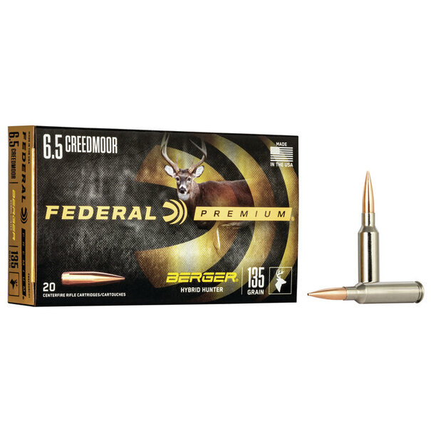 Federal 6.5 Creedmoor 135 GR Berger Hybird Ammo