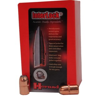 Hornady 45 CAL .458" 350 GR FP Interlock Bullets #4503
