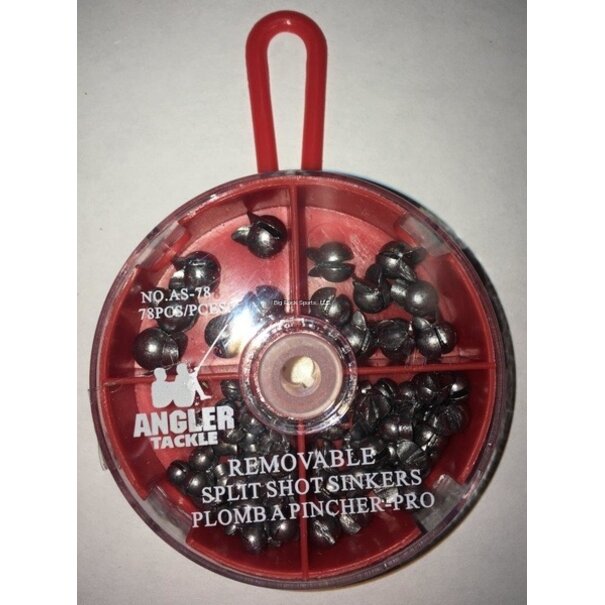 Angler Tackle Angler Tackle Removable Split Shot (78pcs)